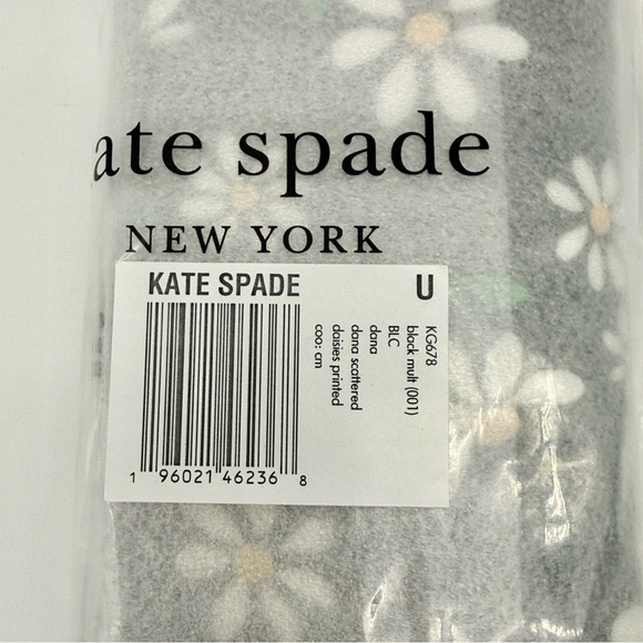 Kate Spade Dana Daisies Large Slim Bifold Wallet Black Multi - Picture 10 of 11